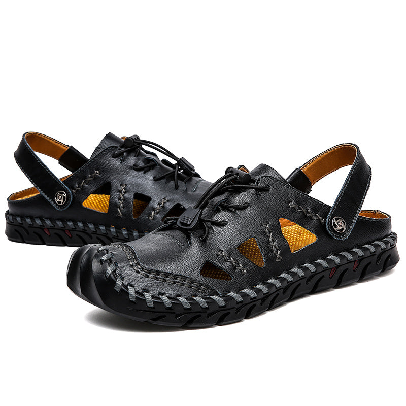 Men's leather casual sandals