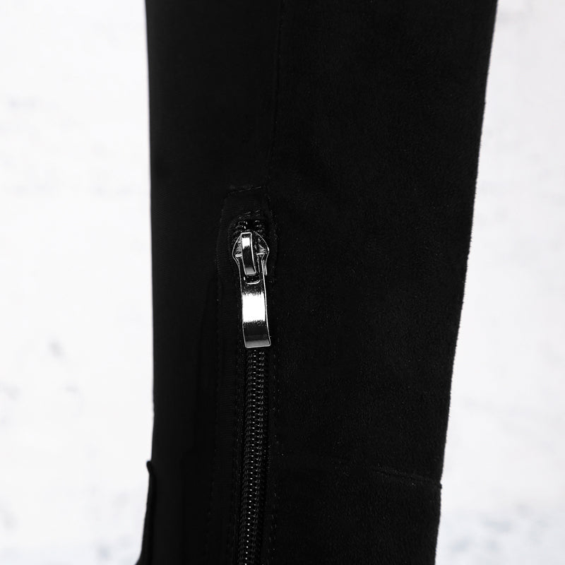 Frosted leg stretch boots for women