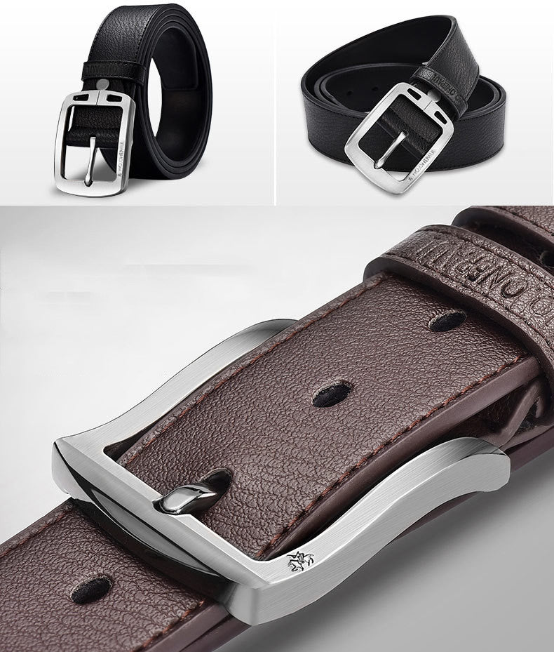 Korean Style Men's Casual Belt With Pin Buckle