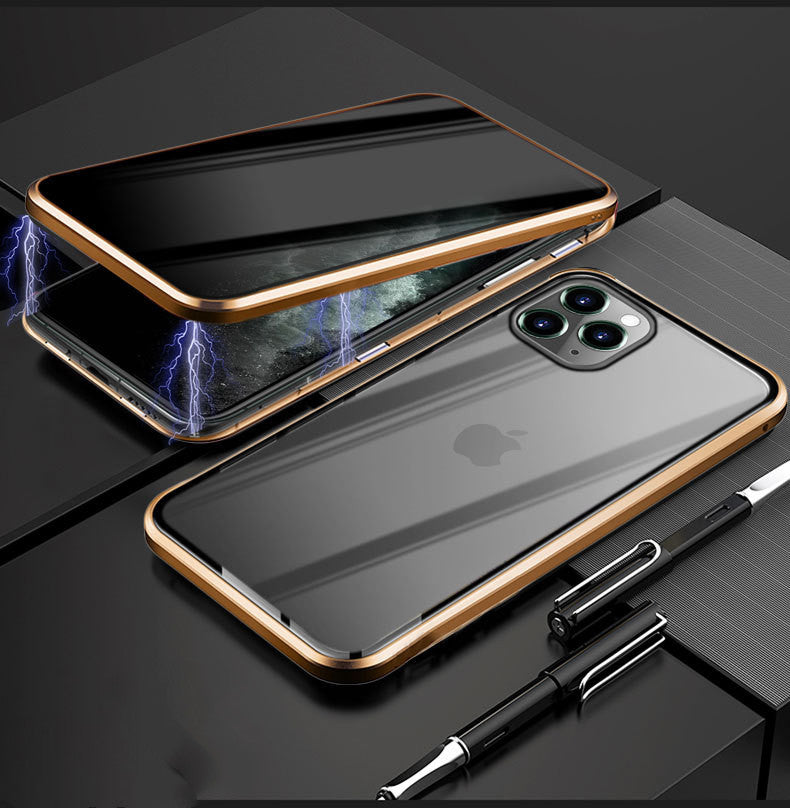 Suitable For 12 Series Anti-peeping Metal Frame Magneto Mobile Phone Case