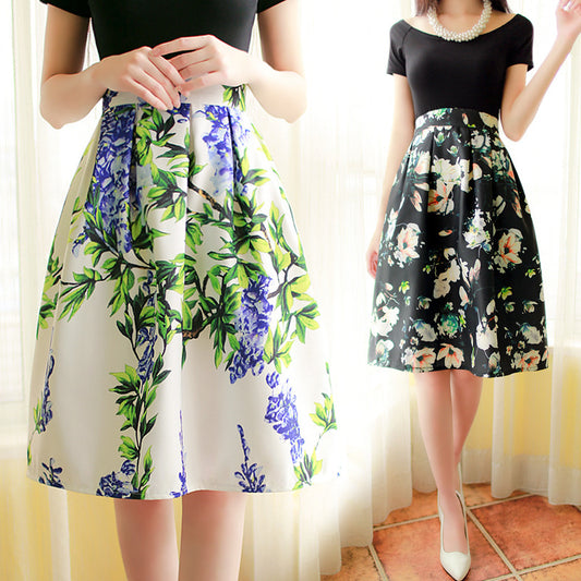 High waist was thin and long skirt for women