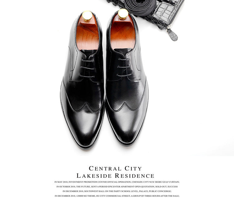 Men's Formal Business English Pointed Toe Shoes