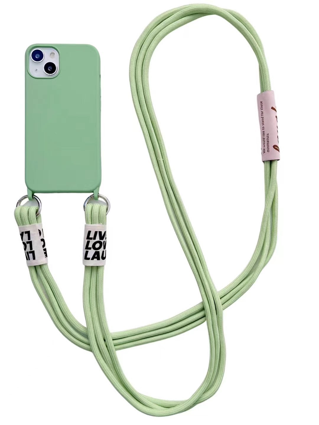 Diagonal Lanyard Soft Strap Hanging Neck Silicone Phone Case