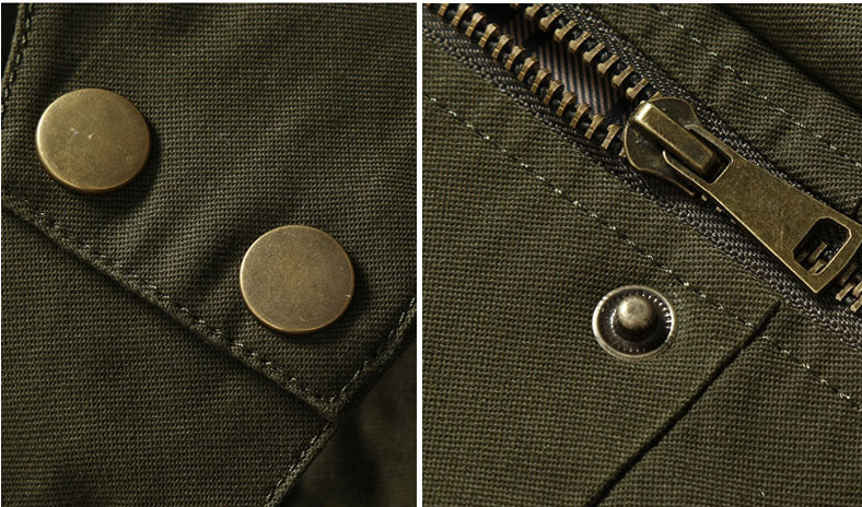 Military Style Mid Length Military Uniform Cotton Jacket