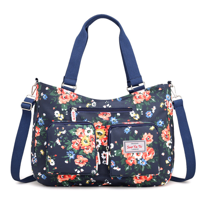 Large-capacity Printed One-shoulder Women's Canvas Bag