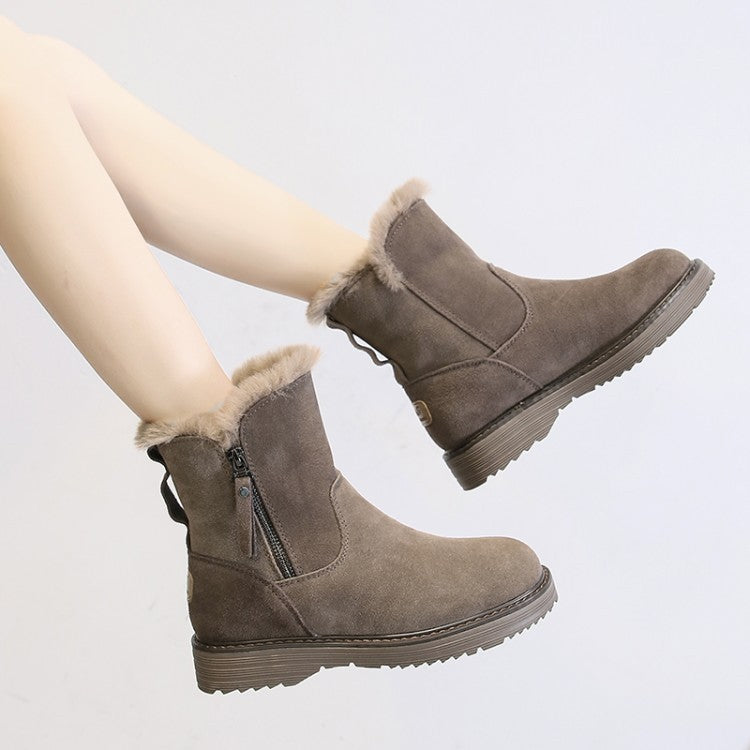 Women korean style thick-soled short Martin boots