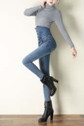 High waist jeans for women