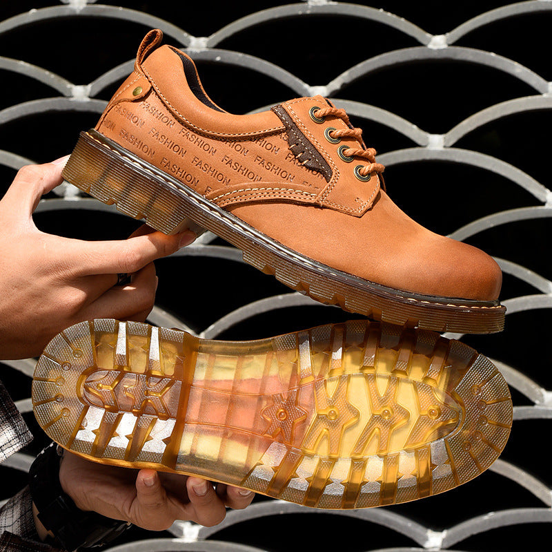 Casual Trendy Shoes Men's Low-cut Lace-up Plus Size shoes