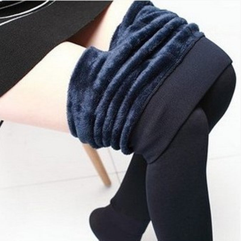 Plus velvet pearl velvet warm leggings for women