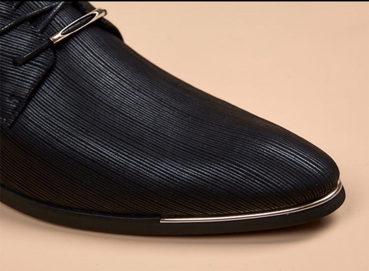 Business Formal Wear Small Leather Shoes Increase Leisure British Pointed Toe