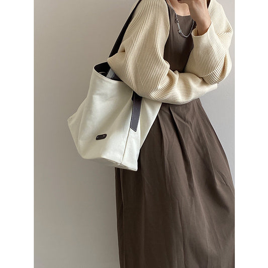 Japanese Simple Canvas Bag Handbags Trend
