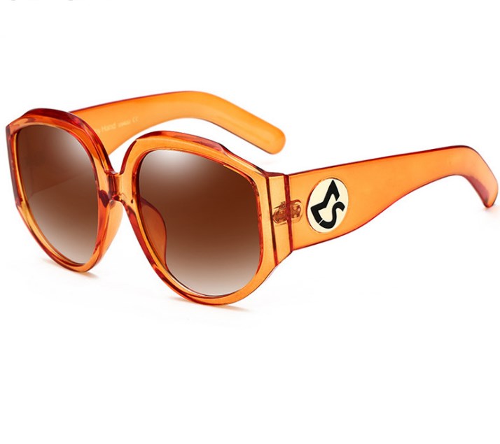 2021 New Arrival Oversize Women Round Sun Glasses Fashion Ladies Olive Frames Glasses