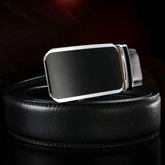 Men's belt leather automatic buckle leather belt