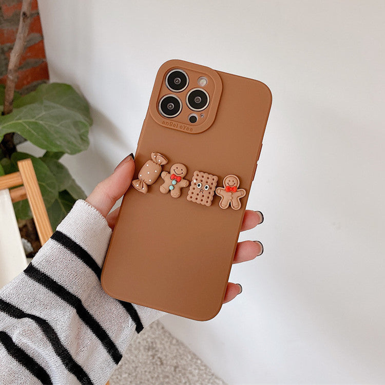 Three-dimensional Cute Biscuit Patch For Mobile Phone Case