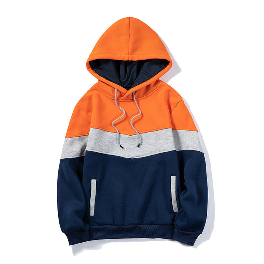 Men's color block hoodie sweatshirt