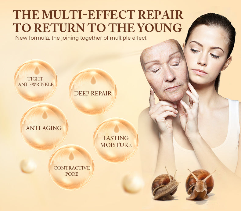 Beauty Qiong Snail Nourishing and Repairing Liquid 12ml Skin Care Serum( 2 Pcs)