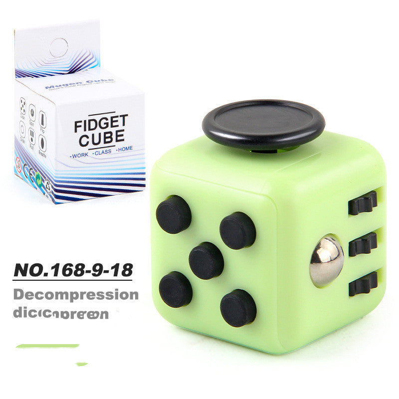 Toy Decompression Cube Vent Decompression Dice Press 6-sided Finger Cube
