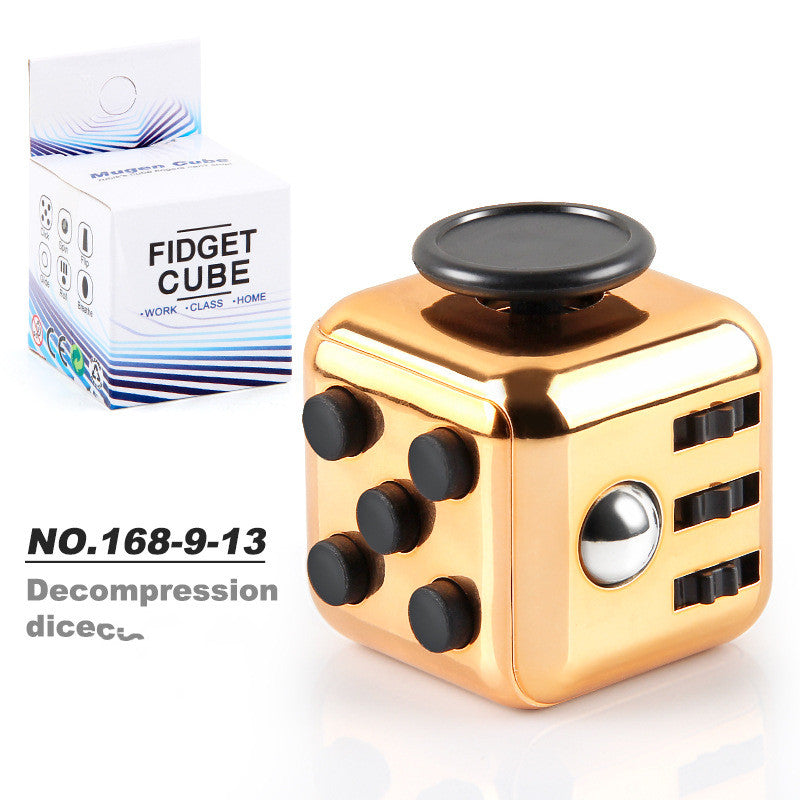 Toy Decompression Cube Vent Decompression Dice Press 6-sided Finger Cube