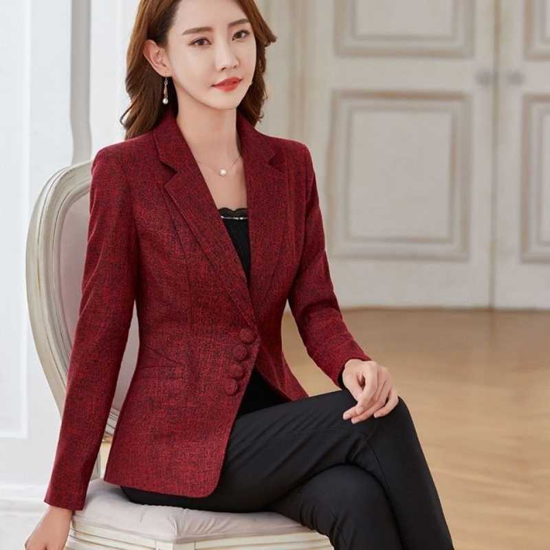 Fashion Plus Size Women's Long-sleeved Blazer