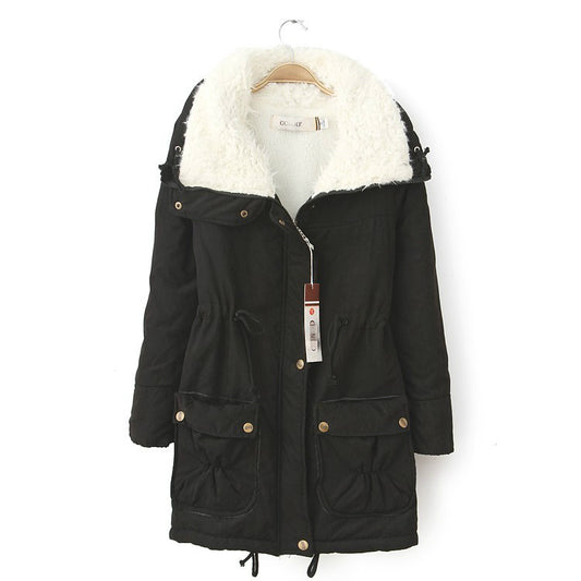 medium length cotton-padded coat
