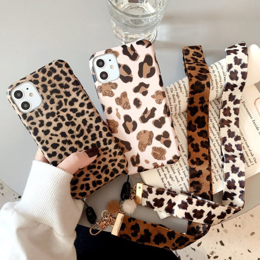 Leopard print silicone soft shell