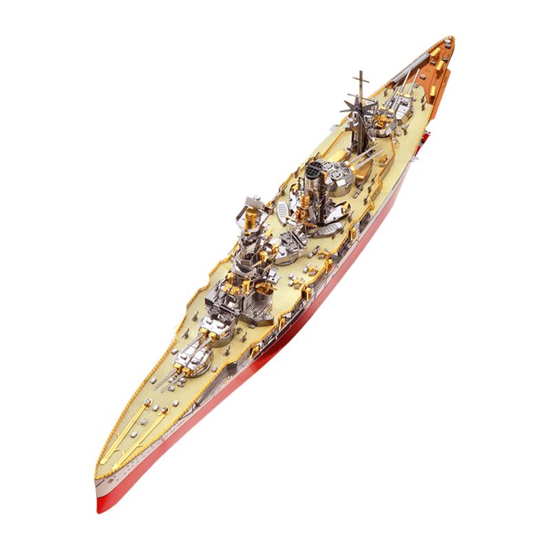 Three-dimensional Puzzle Metal Assembled Aircraft Carrier Model