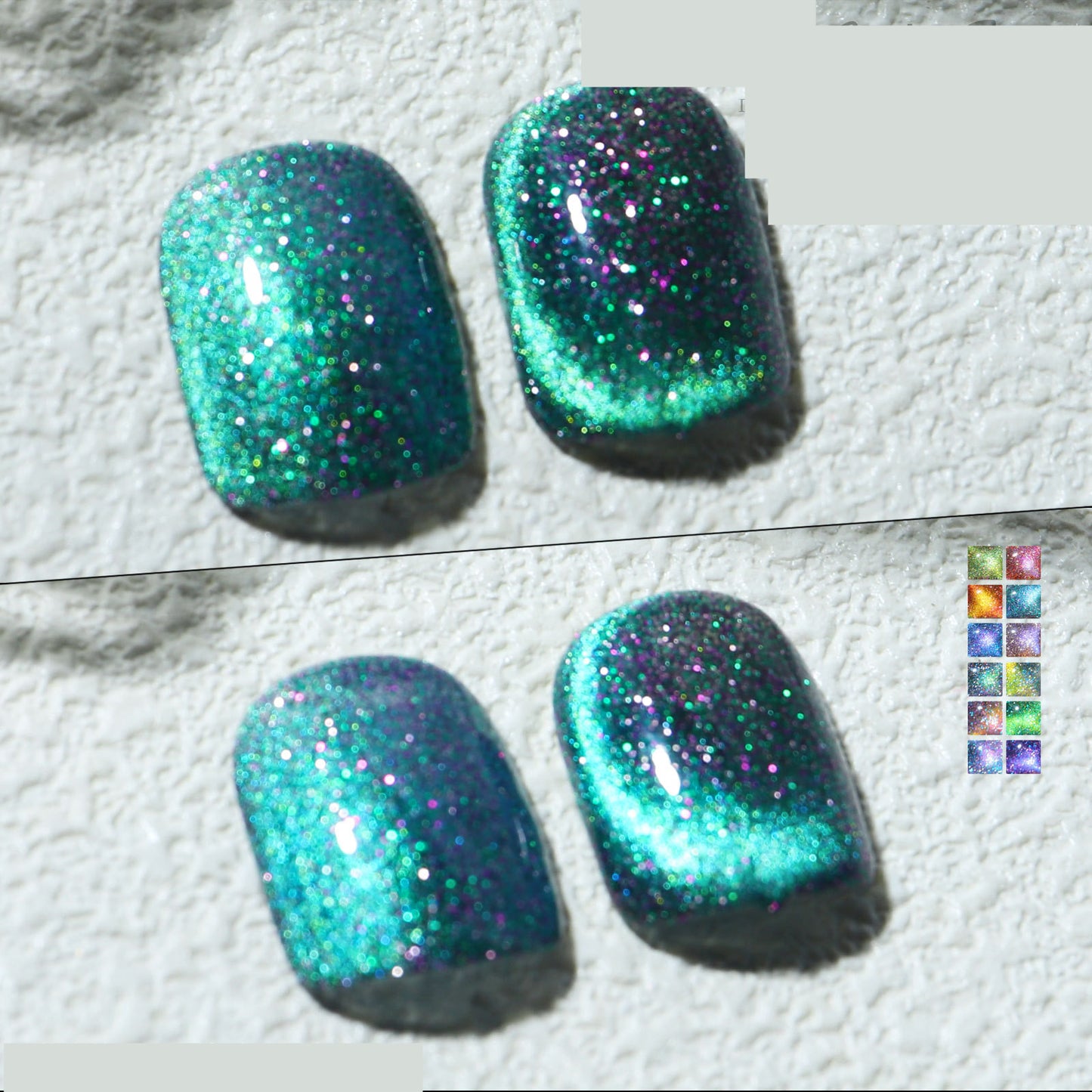 Aurora Mystical Galaxy Cat-Eye Shiny Nail Gel Polish