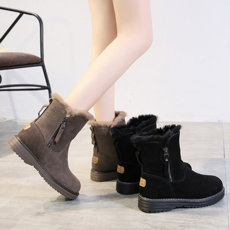 Women korean style thick-soled short Martin boots