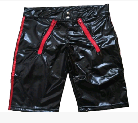 European and American sexy underwear men's patent leather tight shorts men's shorts