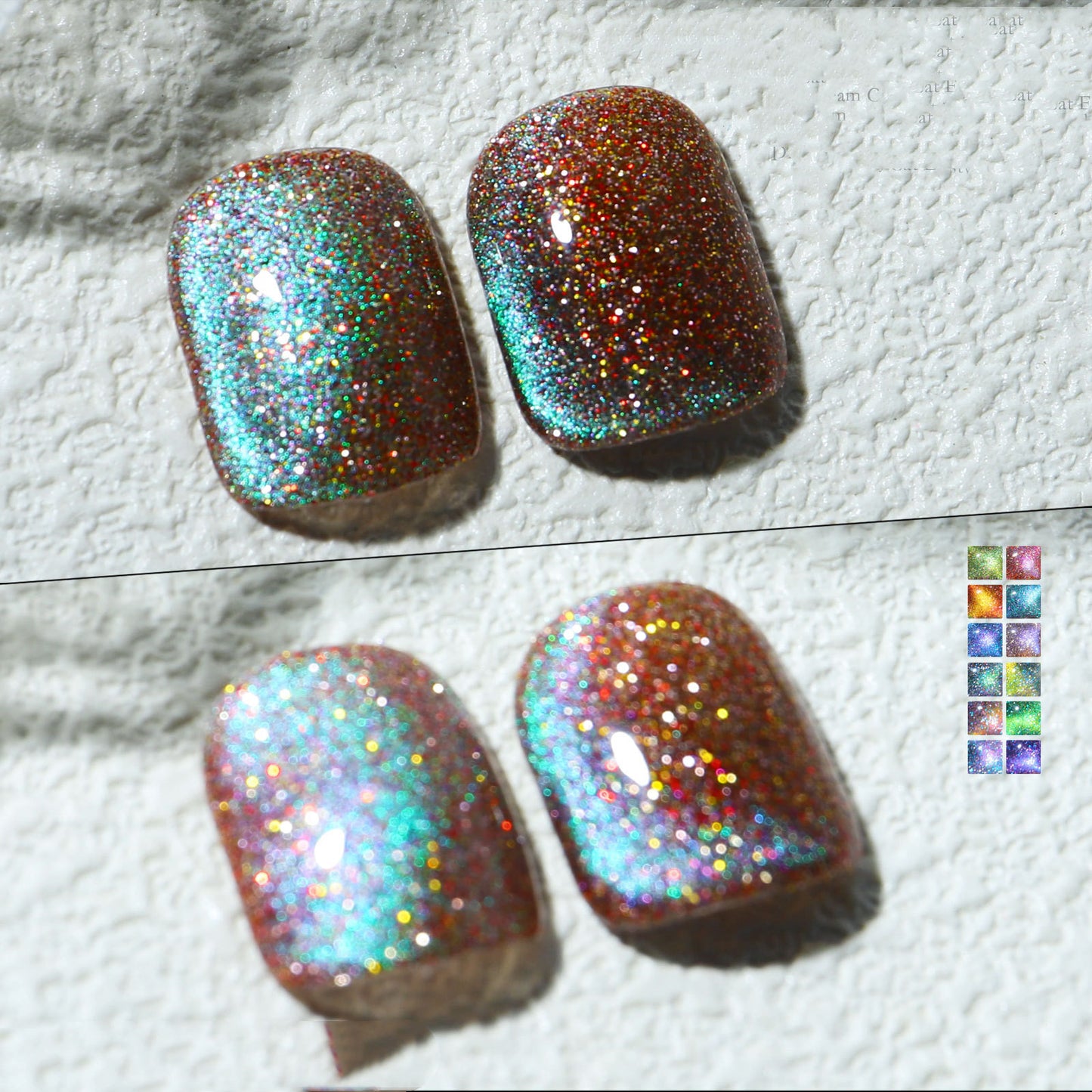 Aurora Mystical Galaxy Cat-Eye Shiny Nail Gel Polish