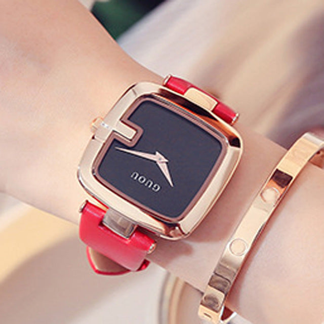 Square bracelet watch for women