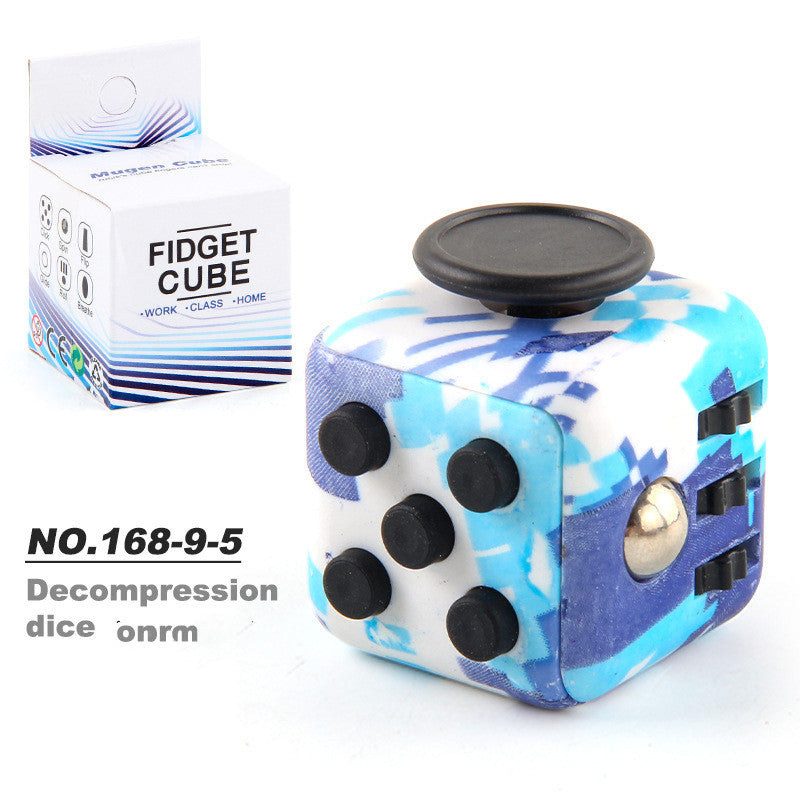 Toy Decompression Cube Vent Decompression Dice Press 6-sided Finger Cube