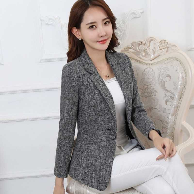 Fashion Plus Size Women's Long-sleeved Blazer