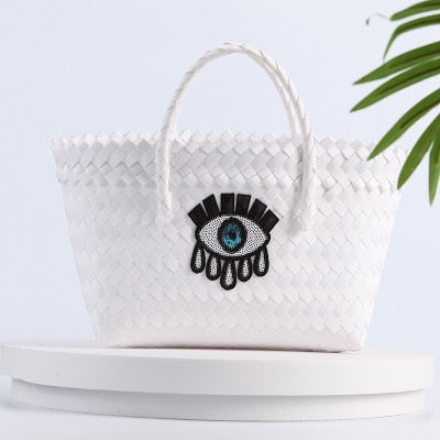 Letter Hand Knitted Bag