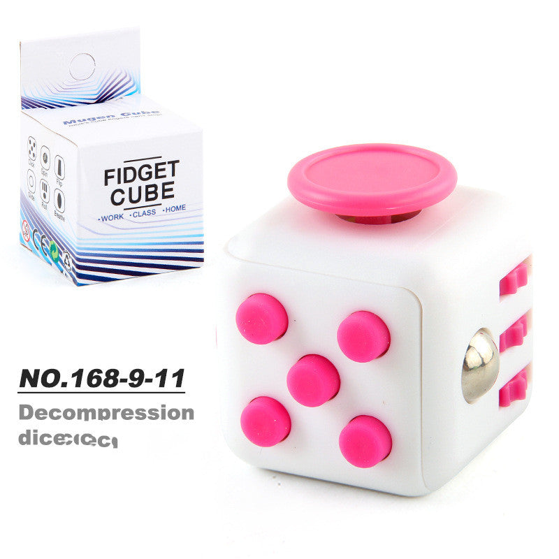 Toy Decompression Cube Vent Decompression Dice Press 6-sided Finger Cube