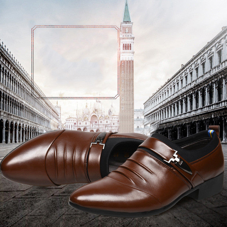 Leather Men's Large Size Formal Business Casual Shoes