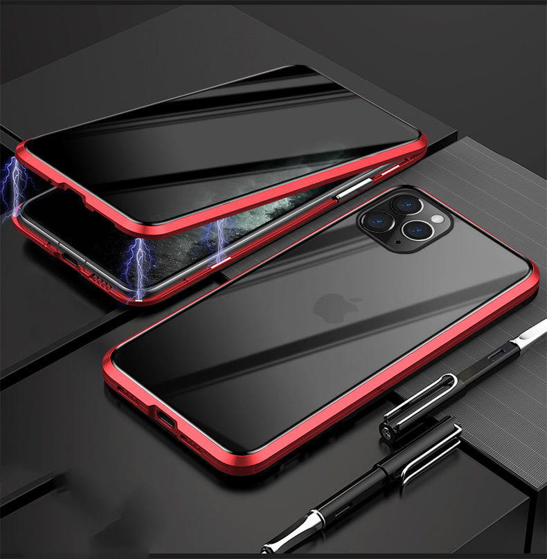 Suitable For 12 Series Anti-peeping Metal Frame Magneto Mobile Phone Case
