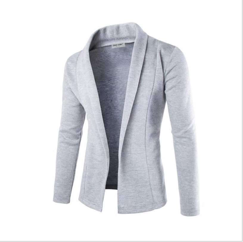 Foreign trade new foreign trade simple cardigan Slim sweater coat male V-neck sweater cardigan fashion casual Q830