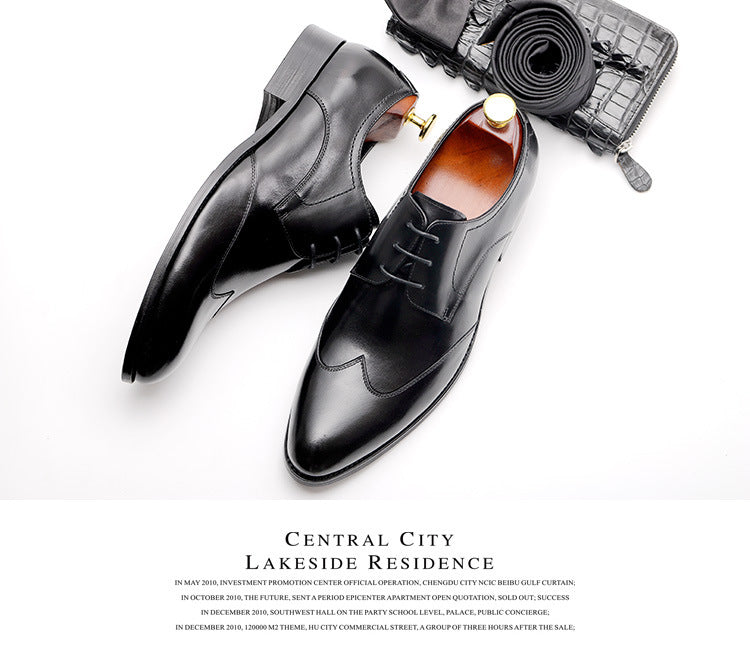 Men's Formal Business English Pointed Toe Shoes