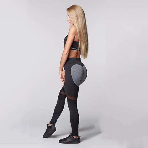 Women Heart Push Up Leggings Workout