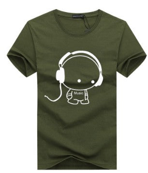 Summer new style, short sleeved T-shirt, men's loose casual fat man, big size young short sleeved T-shirt.