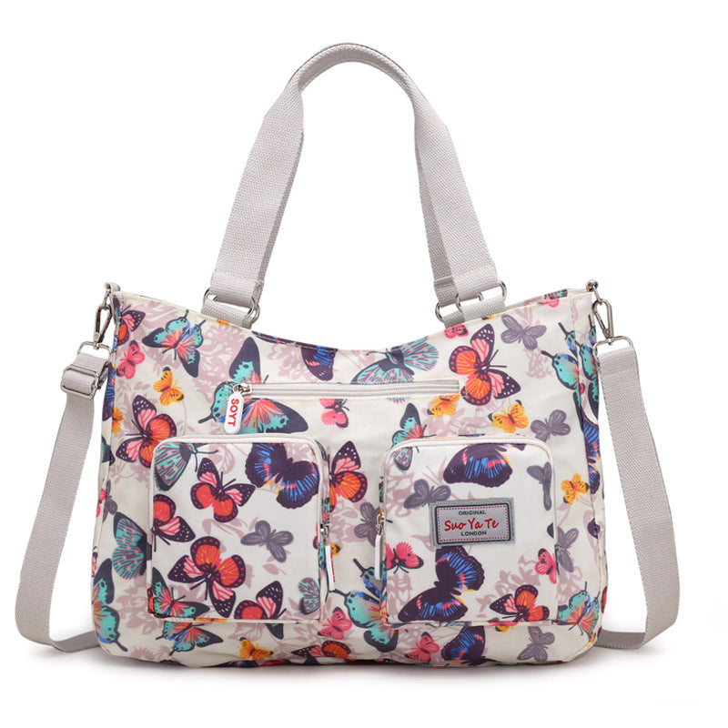 Large-capacity Printed One-shoulder Women's Canvas Bag