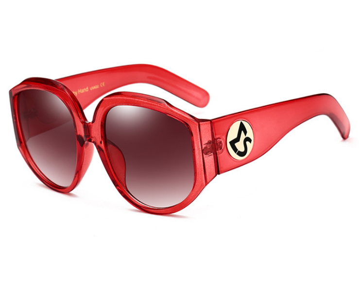 2021 New Arrival Oversize Women Round Sun Glasses Fashion Ladies Olive Frames Glasses