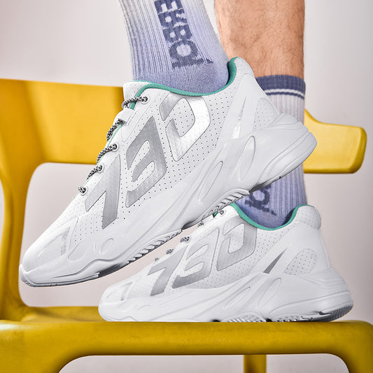 Men Shoes Net Red 730 Coconut Shoes Reflective Casual Sports Running Men