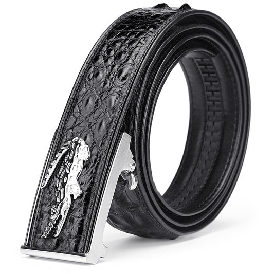 Men's Leather Bone Body Casual Men's Belt