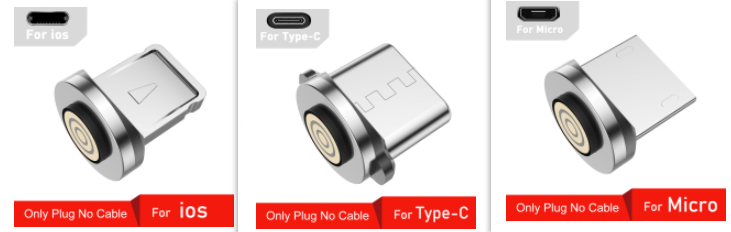Mobile Phone Charging Three-in-one High Quality Magnetic Data Cable