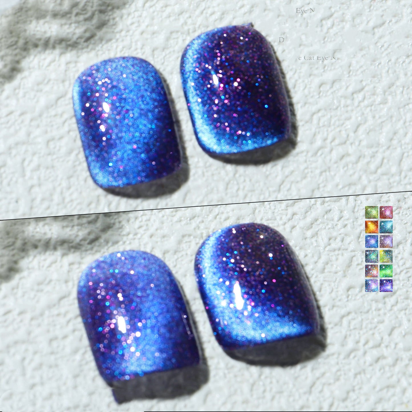 Aurora Mystical Galaxy Cat-Eye Shiny Nail Gel Polish