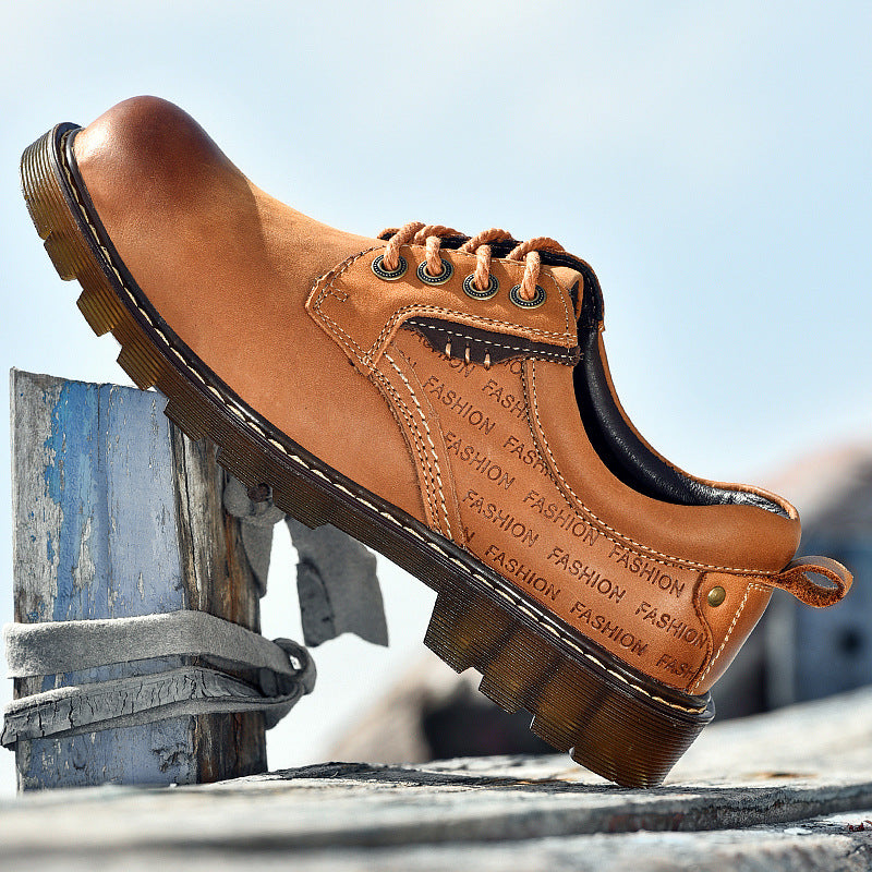 Casual Trendy Shoes Men's Low-cut Lace-up Plus Size shoes