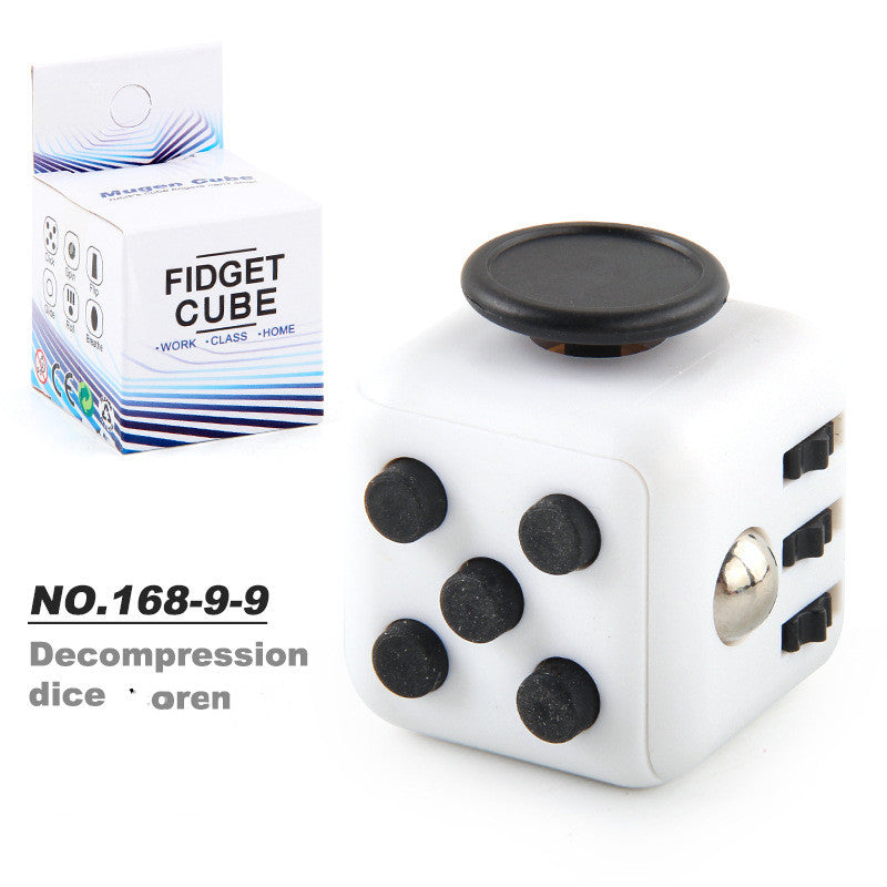 Toy Decompression Cube Vent Decompression Dice Press 6-sided Finger Cube