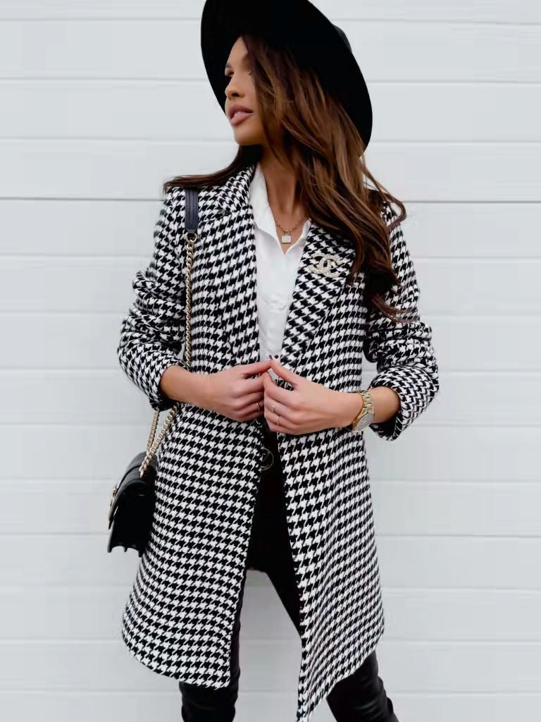 One Button Slim Fit Blazer Women Clothing